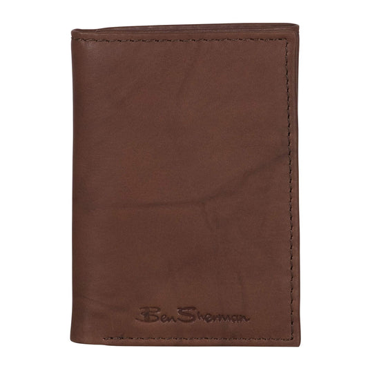 Ben Sherman 'Manchester' Men's Tri-Fold Wallet 3-Fold Wallet (Tan) $60