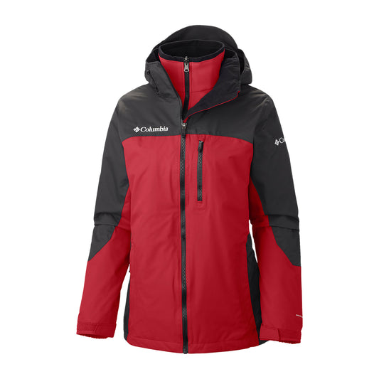 Columbia Category Five 2.0 Interchange Womens Red/Black 3-in1 Jacket