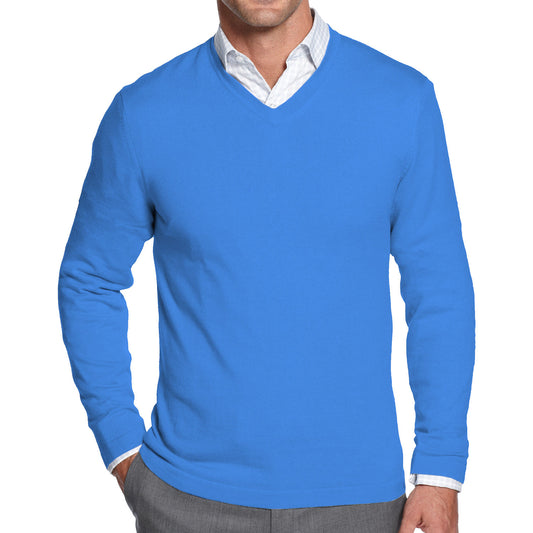 Alfani Men's Blue V-Neck Sweater