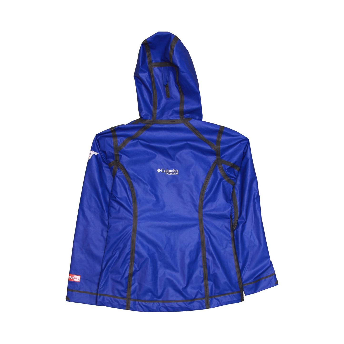 Columbia OutDry II Media Womens Blue Stretch Hooded Shell Jacket