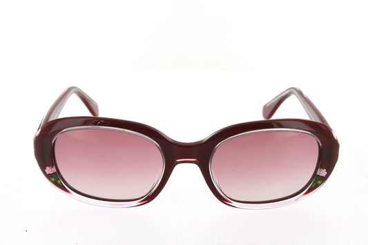 FENDI FS5013 Womens Red Floral Oval Sunglasses