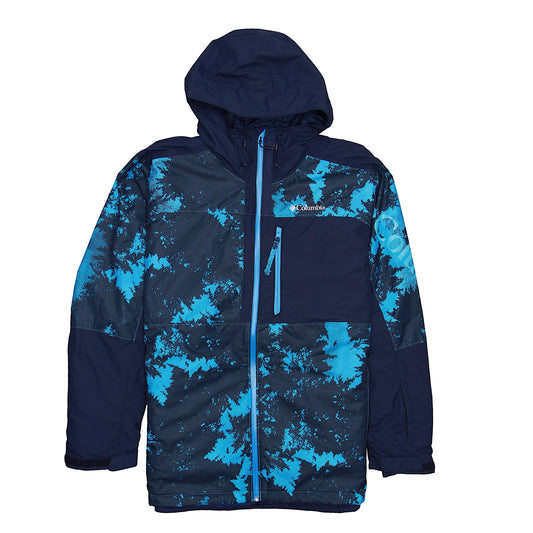 Columbia Timberturner II 2 Mens Blue Camo Omni-Heat Waterproof Ski Jacket