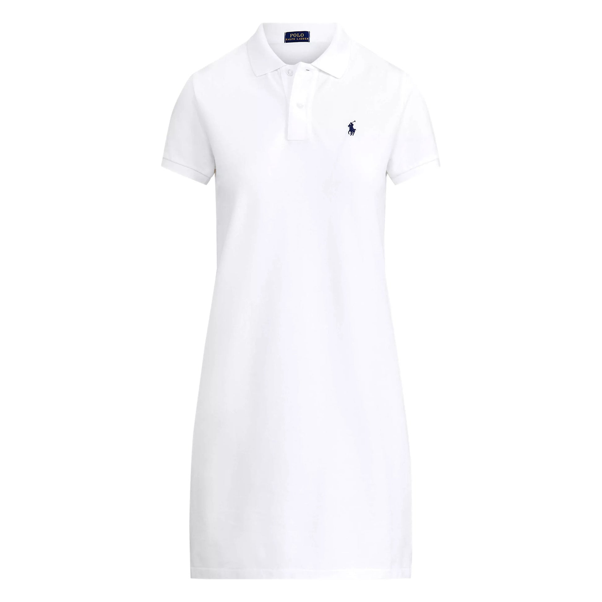 Polo Ralph Lauren Women's Cotton Mesh Mini Hampton White Dress