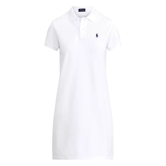 Polo Ralph Lauren Womens Mesh Mini Hampton White Dress