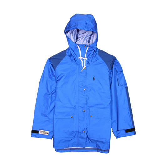 Polo Ralph Lauren Women's Blues Color Block Water Repellent Rain Jacket