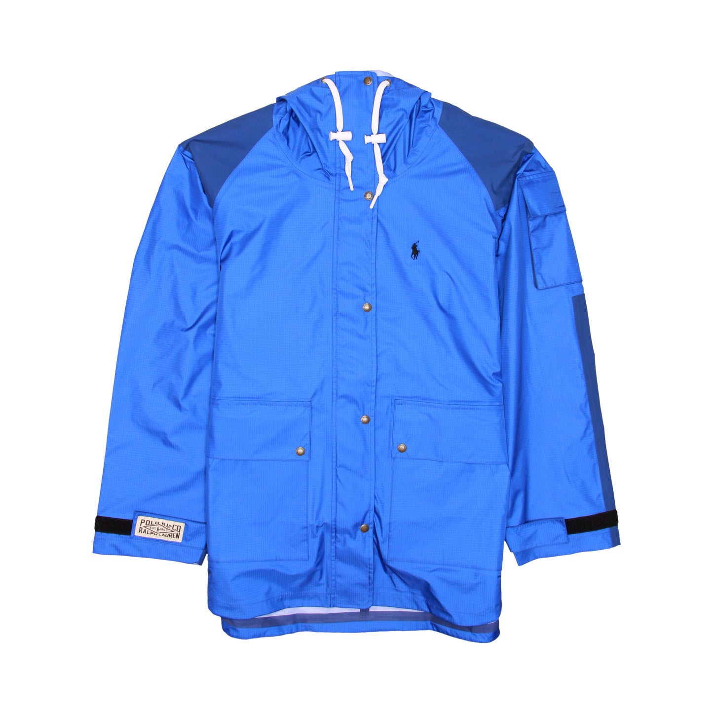 Polo Ralph Lauren Women's Blues Color Block Water Repellent Rain Jacket