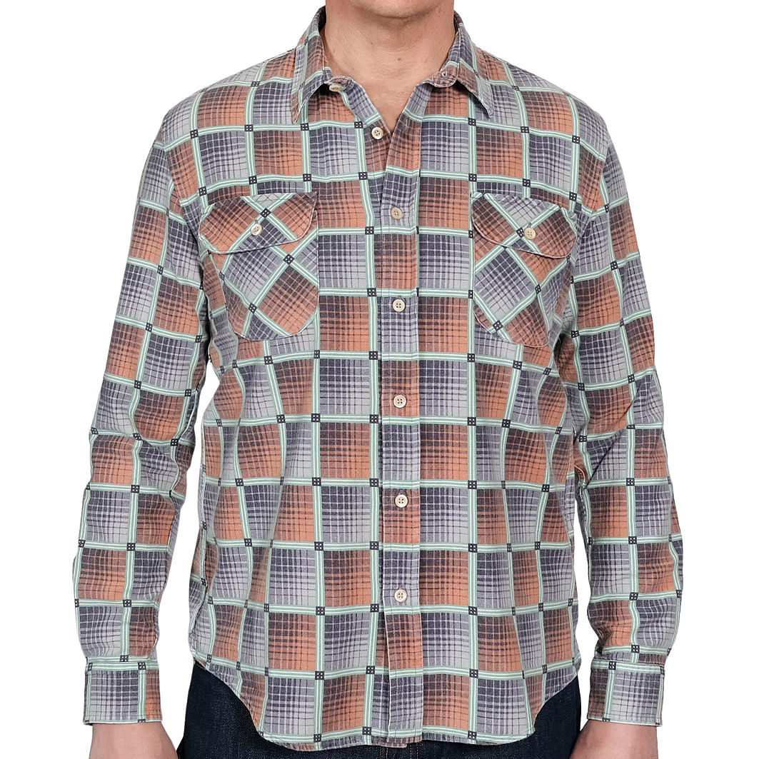 Levis Vintage Mens Mint Green Plaid Shorthorn Western Button Down Shirt
