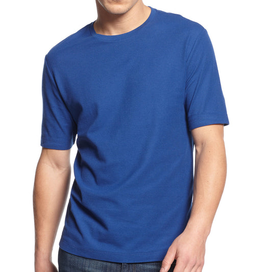 Club Room Estate T-Shirt Mens Sodalite Blue Crewneck Tshirt