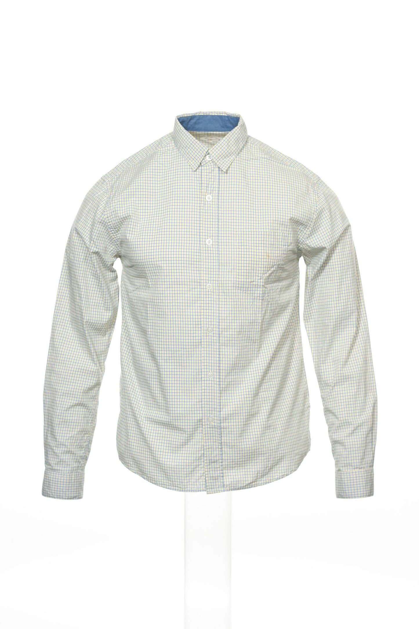 24 Standard Men's Blue Button Down Shirt
