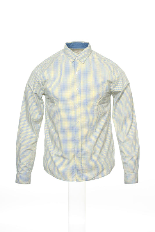 24 Standard Men's Blue Button Down Shirt