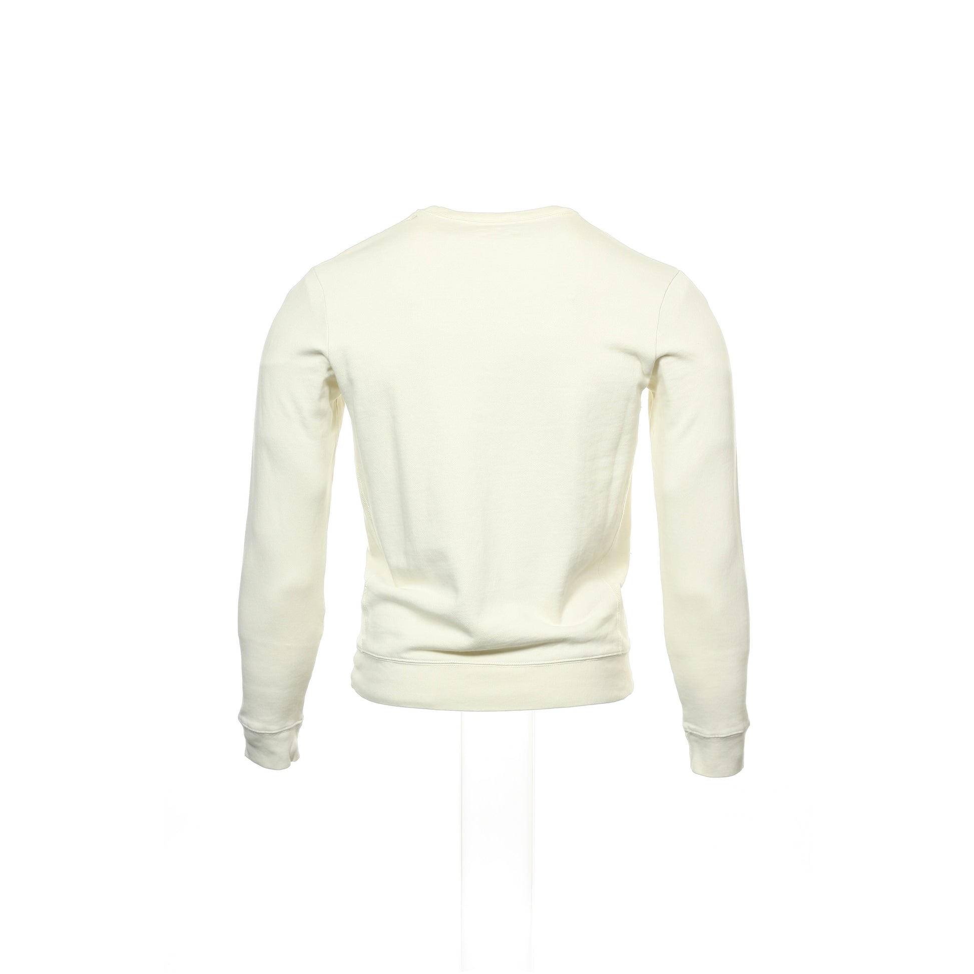 24 Standard Mens Vintage White 100% Cotton Crew Neck Sweatshirt