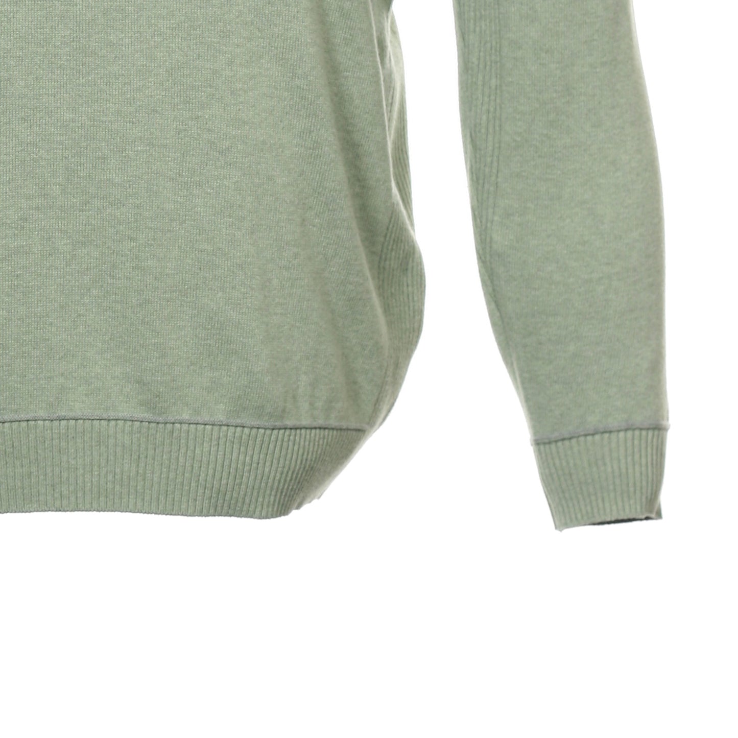 Club Room Mens Gypsy Green Heather Cotton Crewneck Sweater