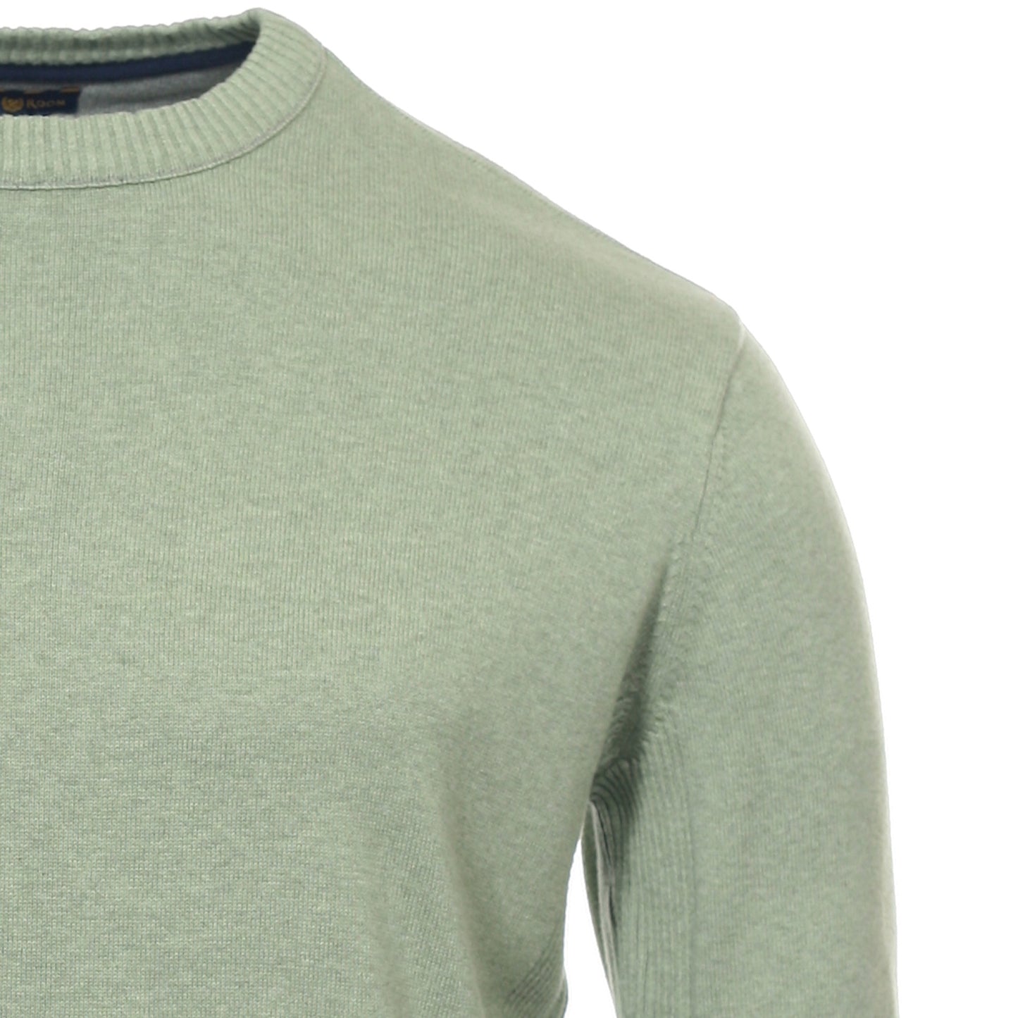 Club Room Mens Gypsy Green Heather Cotton Crewneck Sweater