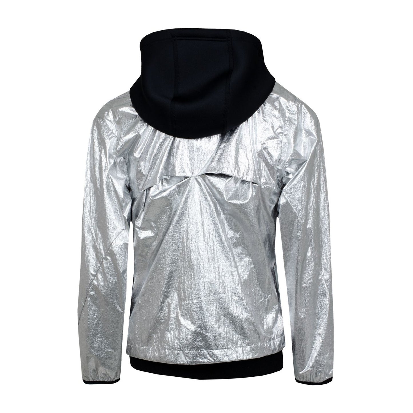 RLX Polo Golf Ralph Lauren Womens Silver Metallic Hybrid 3-In-1 Jacket