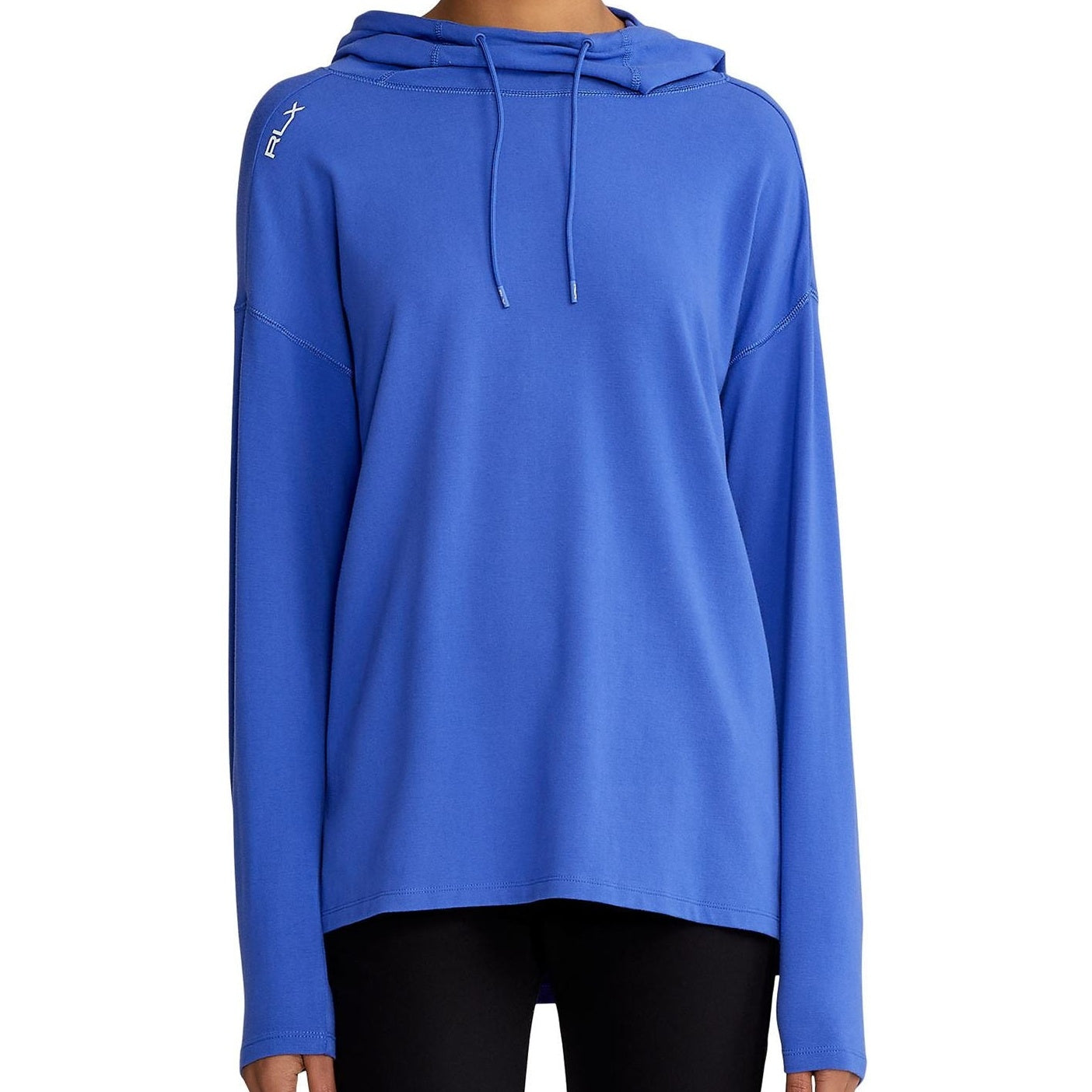 Polo Ralph RLX Women's Liberty Blue Performance Jersey Hoodie