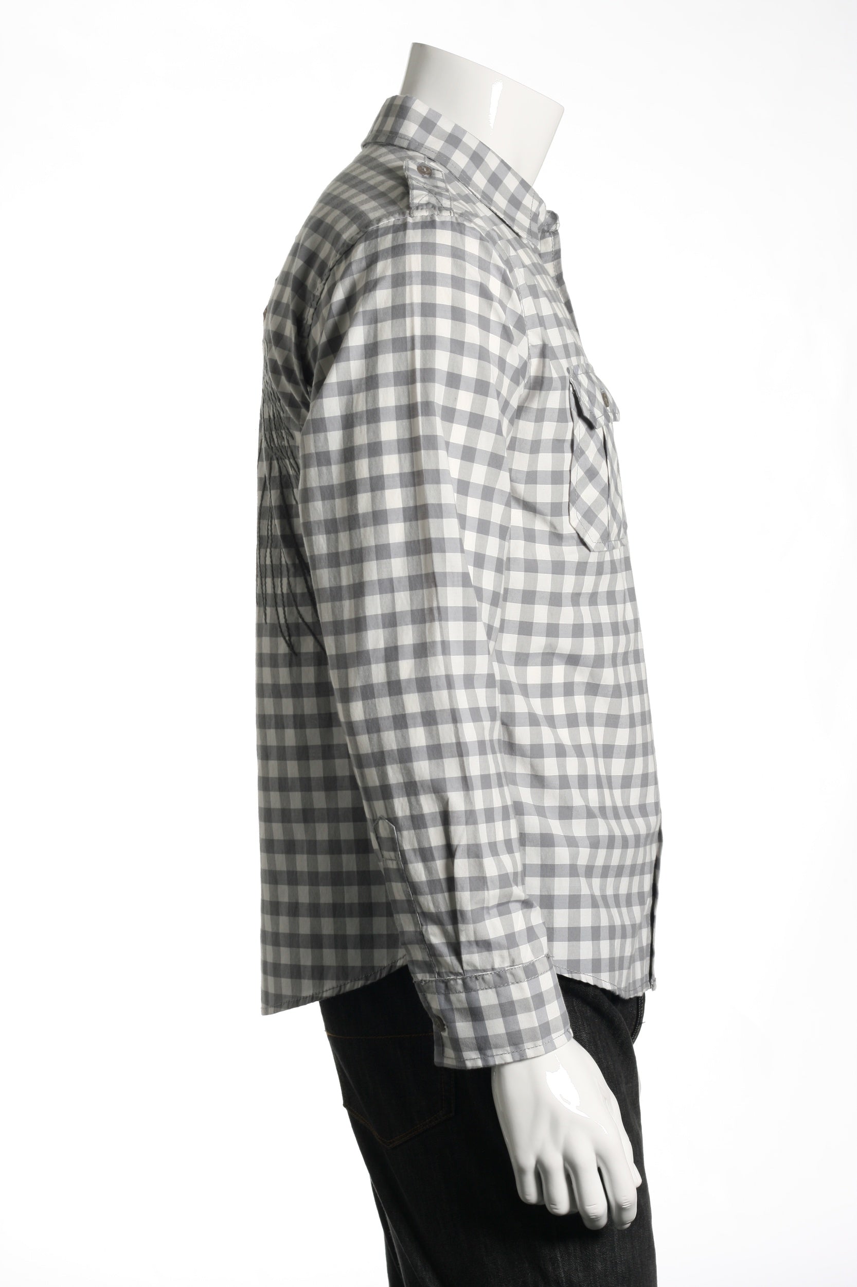 Verdo Men's Gray Military Shirt