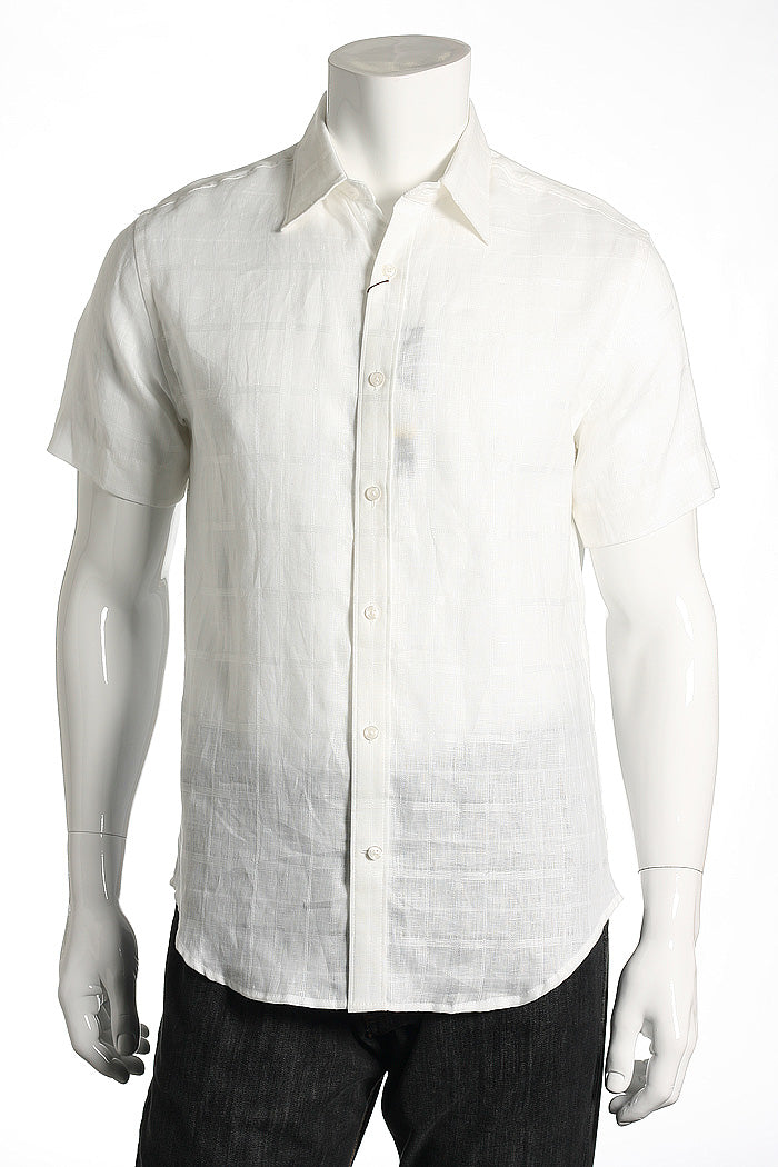 Perry Ellis Men's White Button Down Shirt