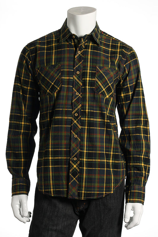 EQ by Equilibrio Men's Multi-Color Button Down Shirt