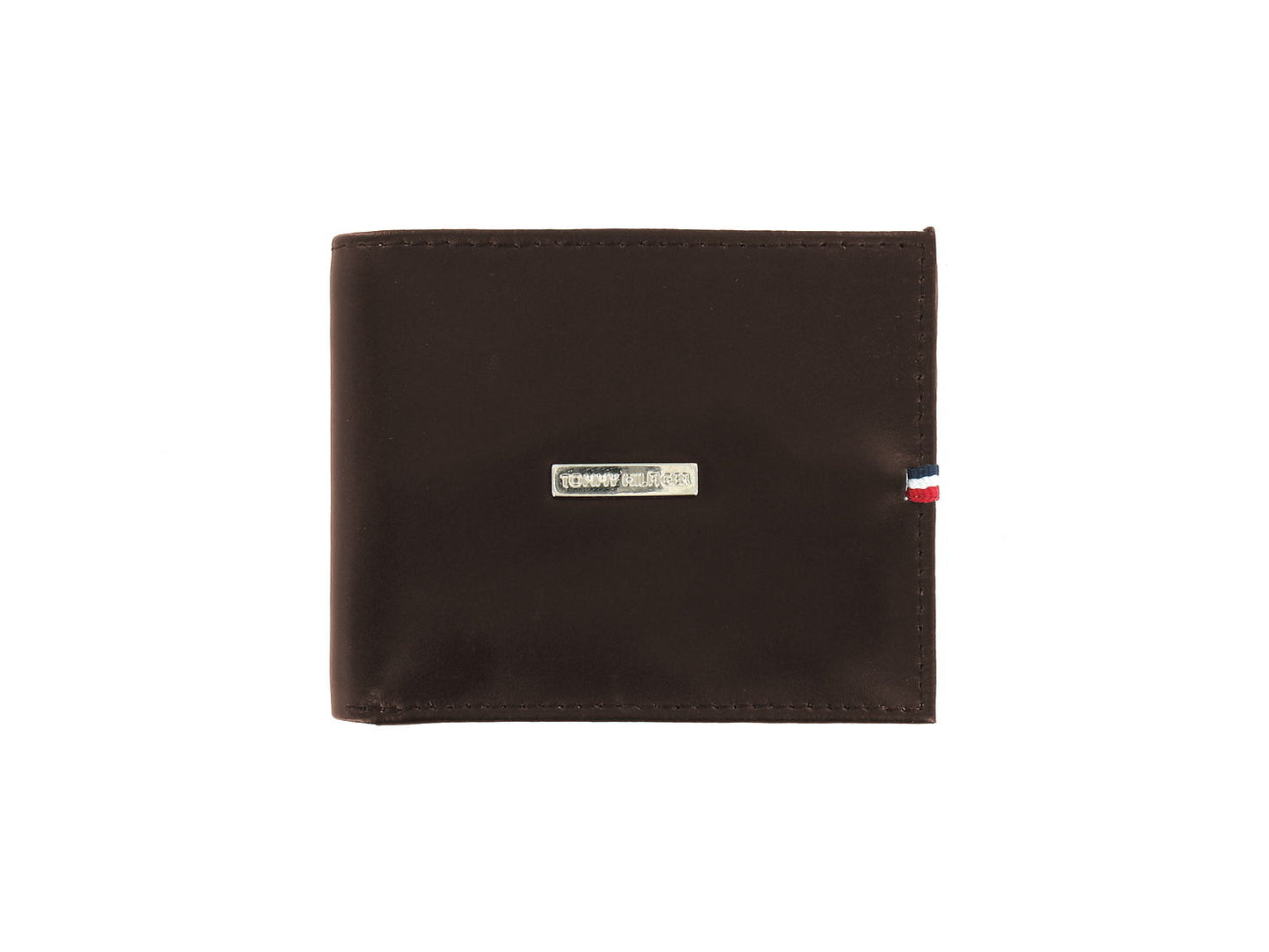 Tommy Hilfiger Mens Brown Leather Bi-Fold Wallet