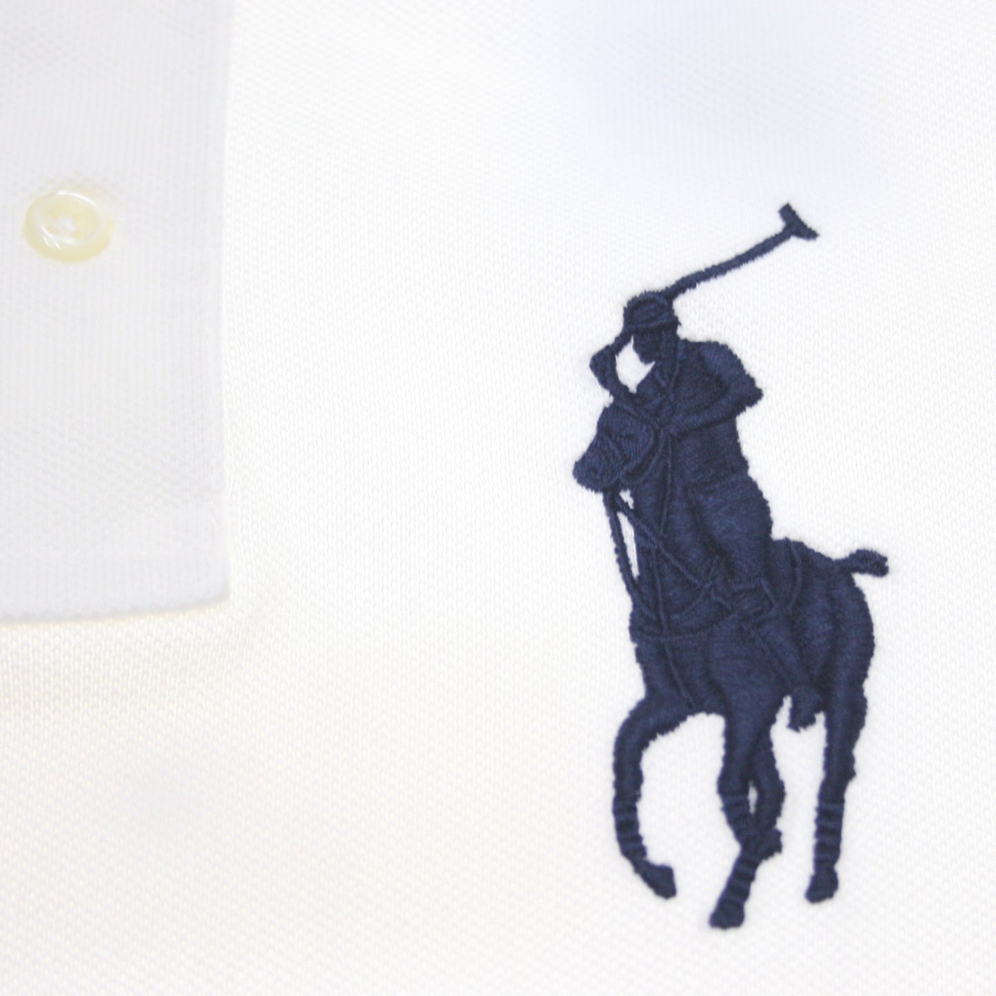 Polo Ralph Lauren Boys Classic Fit White Cotton Mesh Polo Shirt