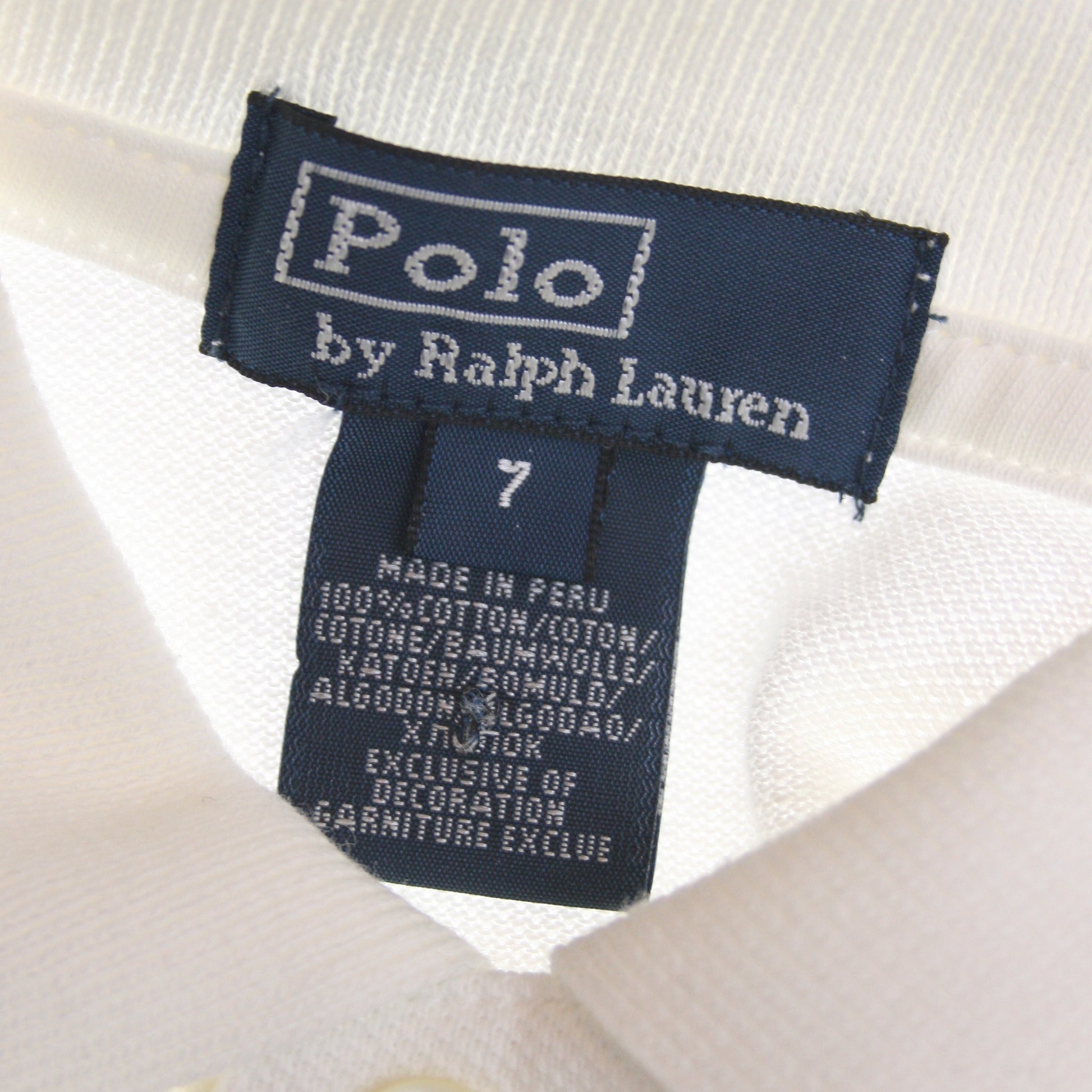 Polo Ralph Lauren Boys Classic Fit White Cotton Mesh Polo Shirt