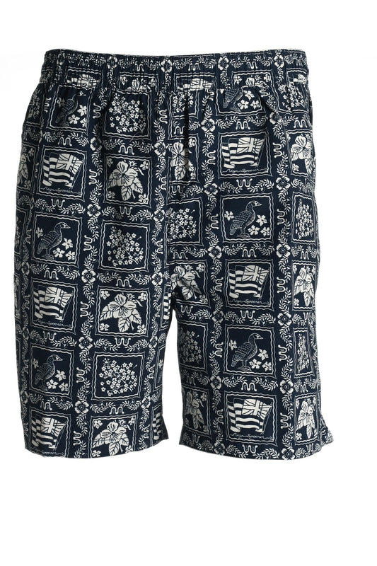 Reyn Spooner 'Lahaina Sail' Men's Blue Graphic Swim Trunks