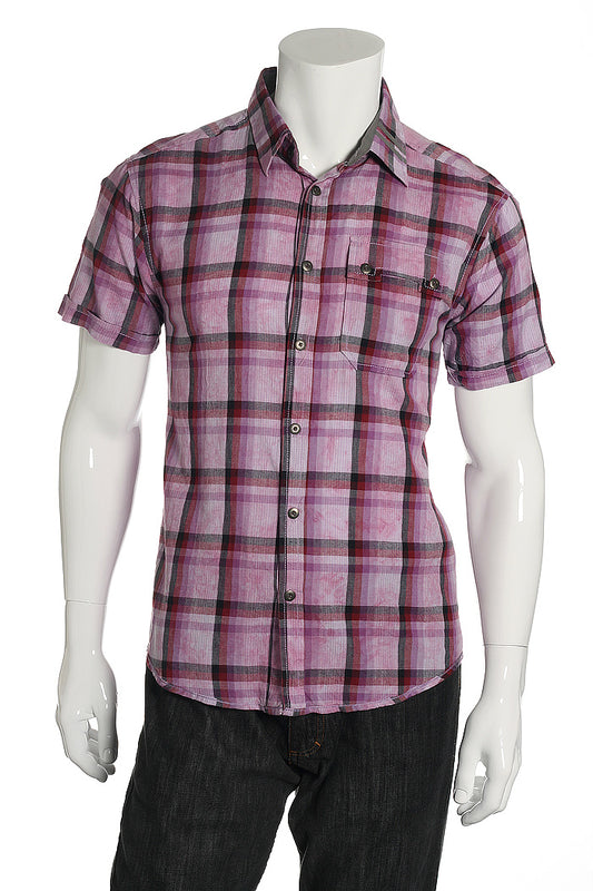 Quiet Royalty Men's Pink Button Down Shirt
