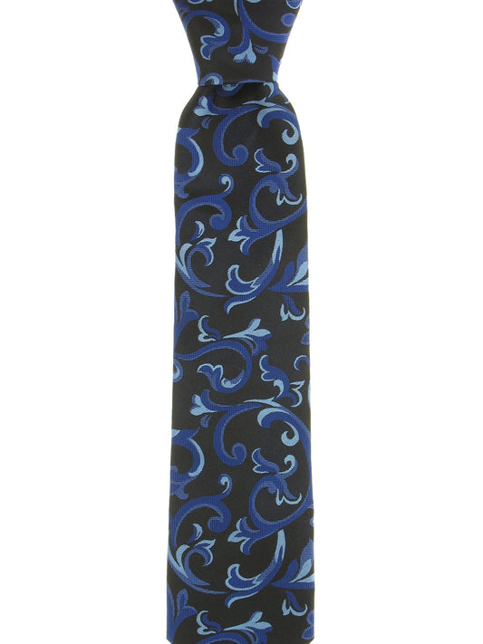 Alfani Men's Black & Navy Paisley Tie