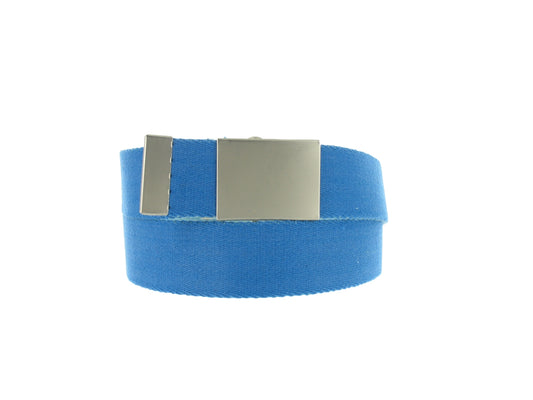 American Rag Men's Reversible Blue Dull Finish Rectangle Buckle Casual Belt