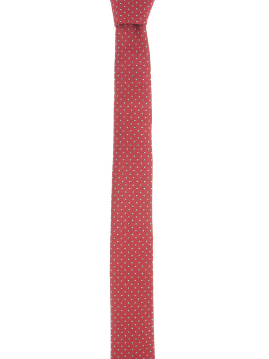 American Rag Men's Red Dotted Tie