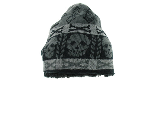 American Rag Black Abstract Beanie