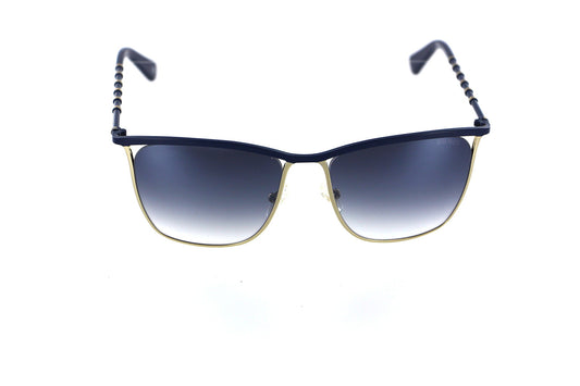 Balmain Womens Blue Square Sunglasses (Blue/Gold,BL 2516 03)