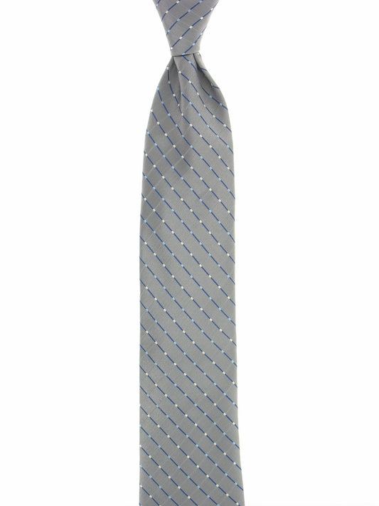 Geoffrey Beene Men's Silver Dotted Tie
