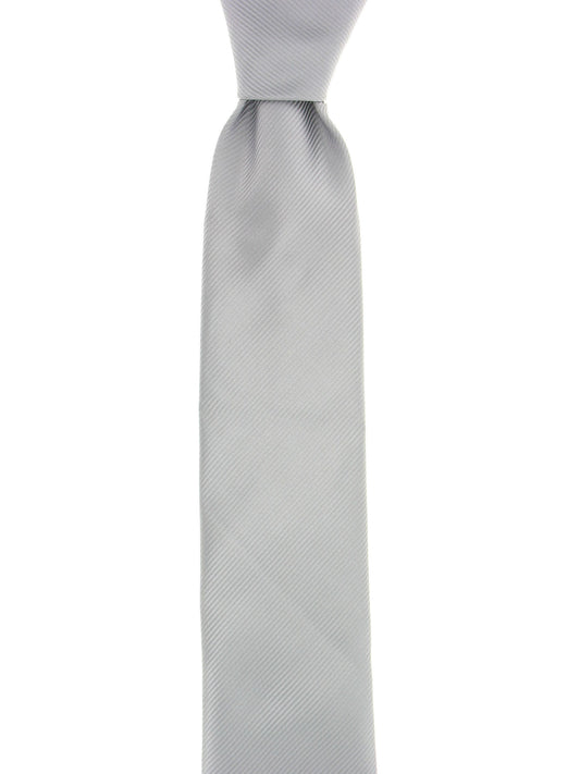 Geoffrey Beene Men's Silver Striped Tie