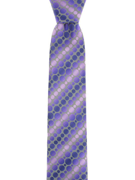 John Ashford Men's Purple Dotted Tie