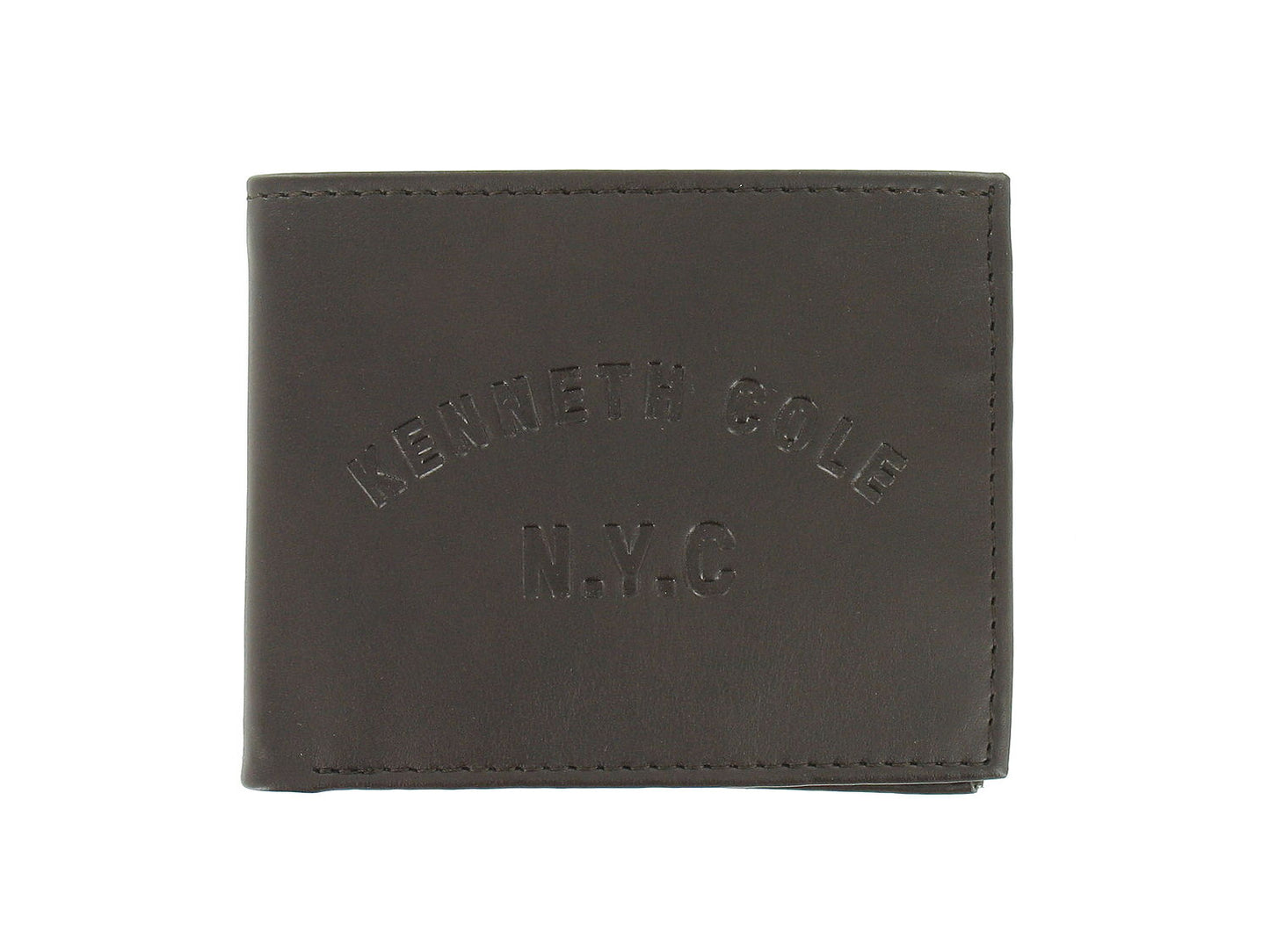 Reaction Kenneth Cole Men's RFID Protected Bi-Fold Wallet 2-Fold (Brown)