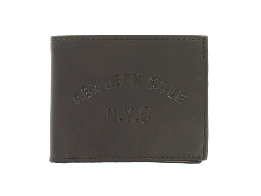 Reaction Kenneth Cole Men's RFID Protected Bi-Fold Wallet 2-Fold (Brown)