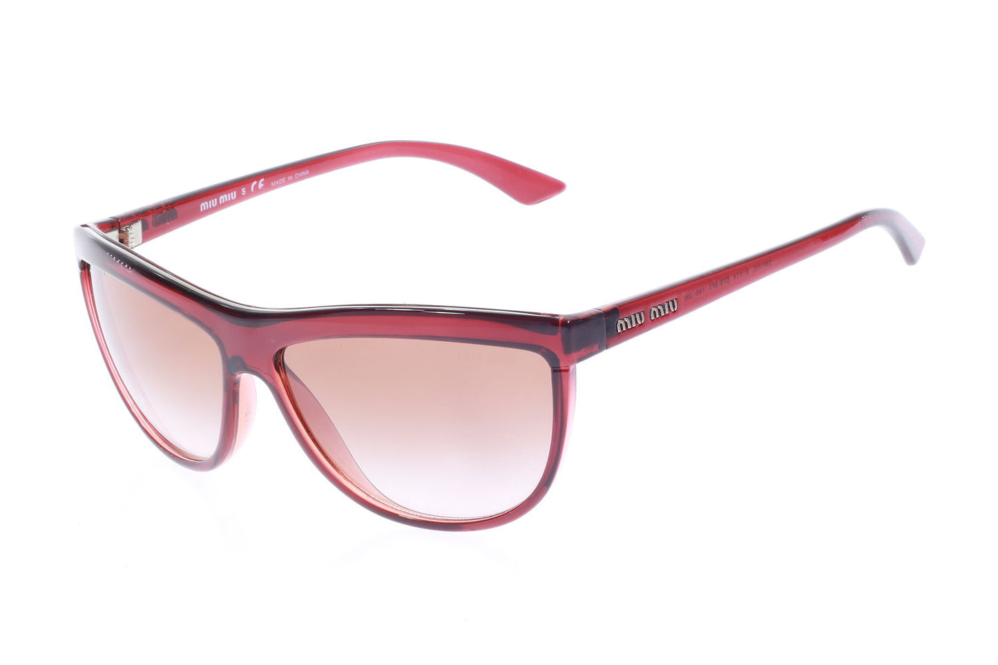Miu Miu SMU05L EF9-2F1 Unisex Red Round Sunglasses