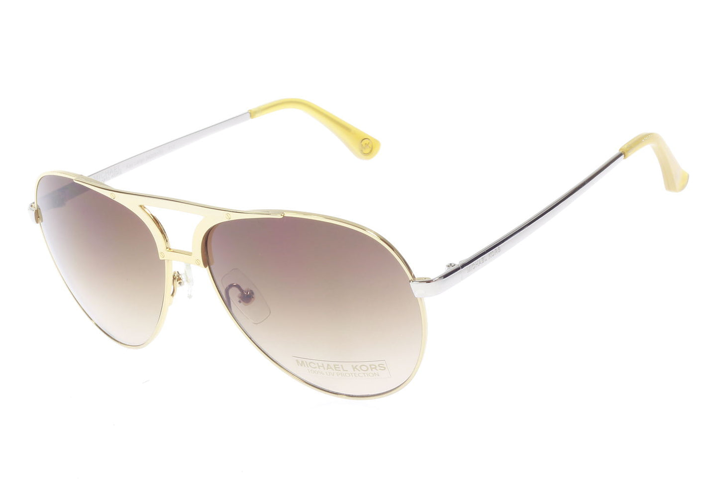 Michael Kors Key Largo M2051S Unisex Gold Metallic Square Sunglasses