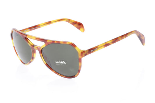 Prada SPR22R Brown Havana Pilot Style Sunglasses