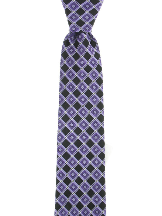 Sean John Men's Purple Checked Tie