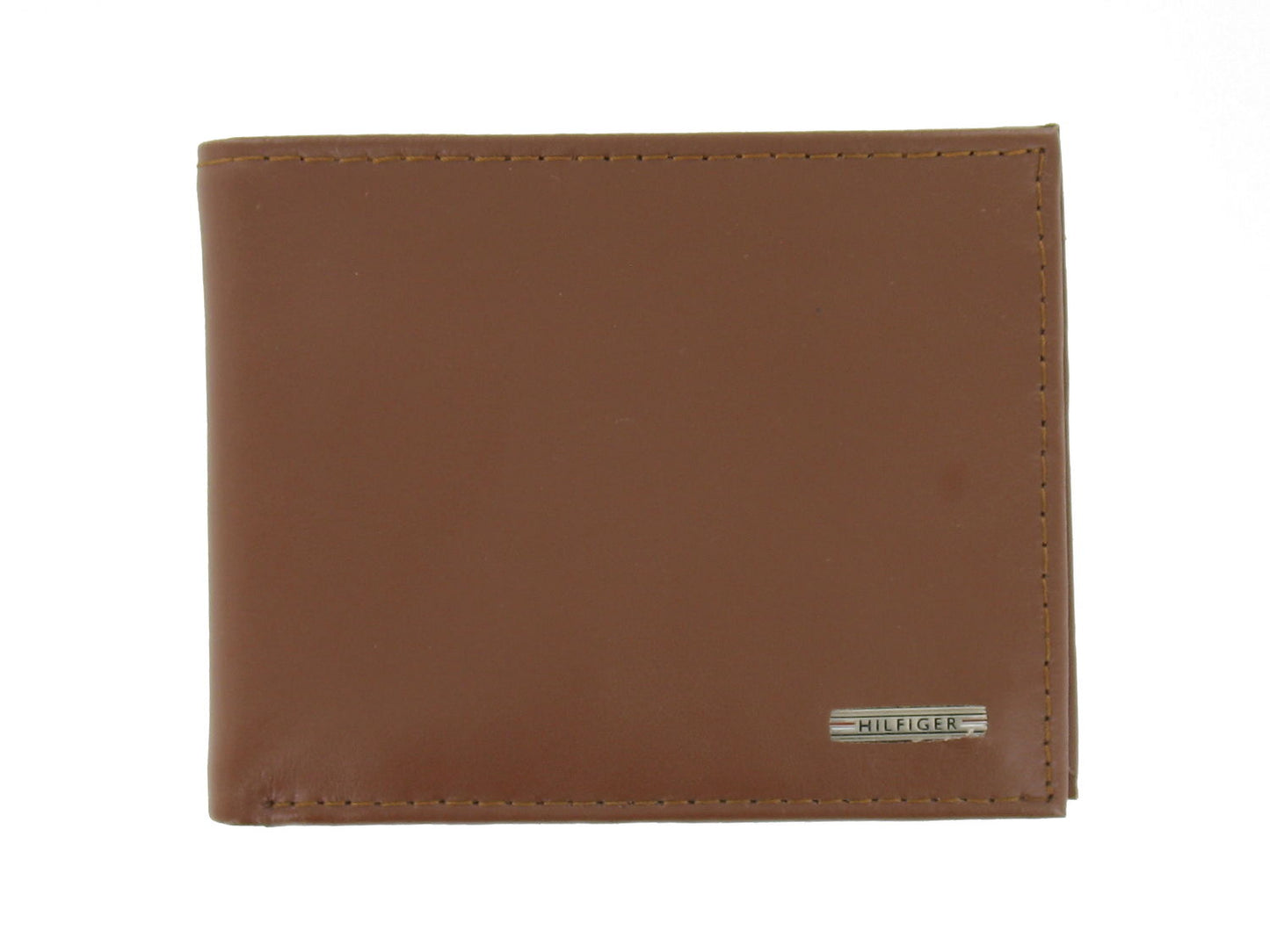 Tommy Hilfiger Men's Bi-Fold Wallet 2-Fold (Tan/Navy) $48