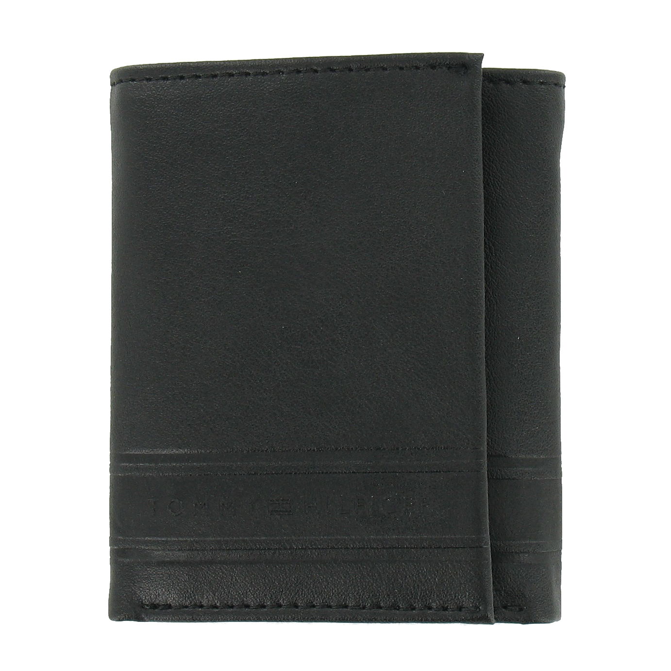 Tommy Hilfiger Men's Tri-Fold Wallet 3-Fold Wallet (Black) $48
