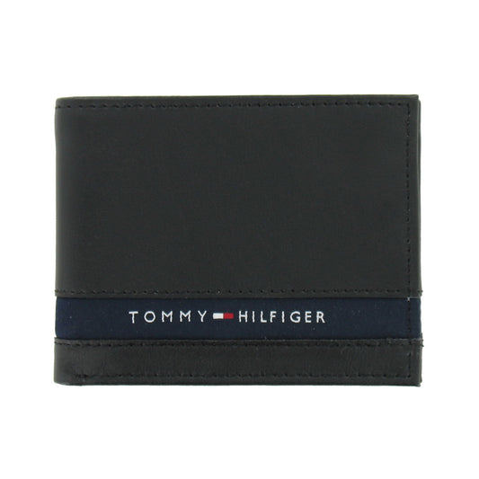 Tommy Hilfiger Men's Bi-Fold Wallet 2-Fold (Black) $55