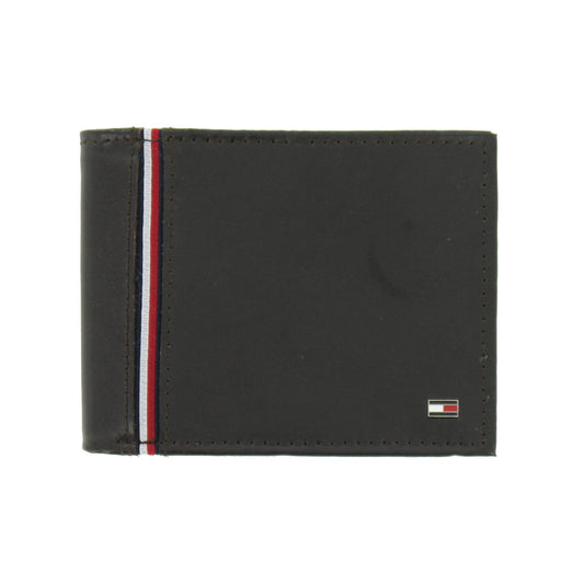 Tommy Hilfiger Men's Leather Bi-Fold Wallet 2-Fold (Brown) $55