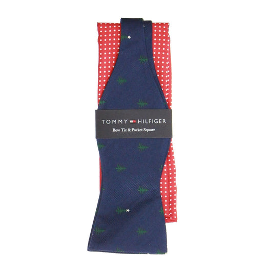 Tommy Hilfiger Men's Navy & Red Novelty Box Set Tie