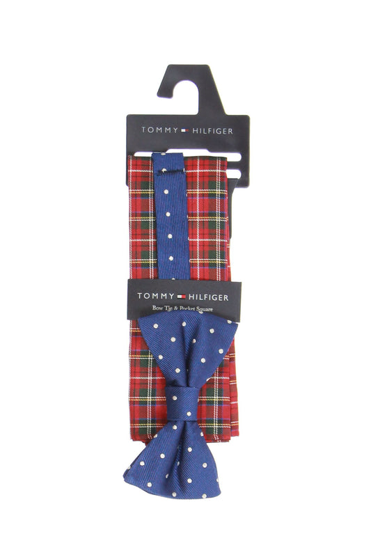 Tommy Hilfiger Men's Navy Dotted Box Set Tie