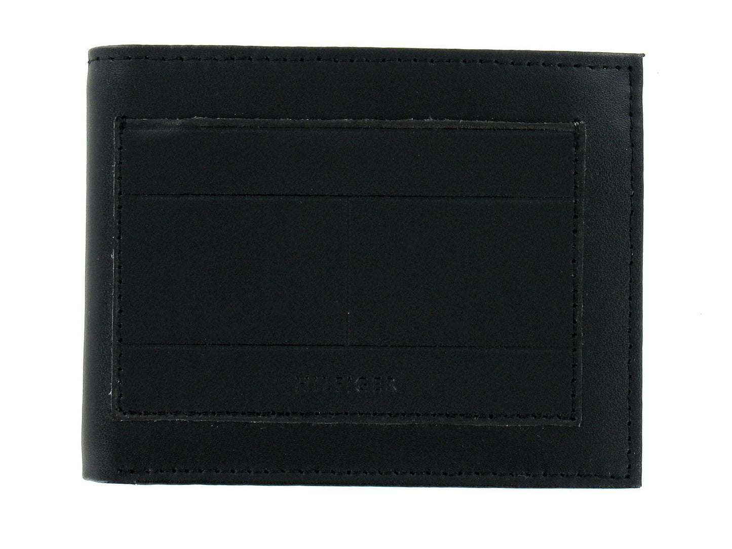 Tommy Hilfiger Men's Black RFID Protected Leather Bi-Fold Wallet
