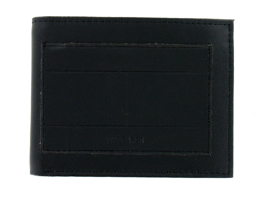 Tommy Hilfiger Men's Black RFID Protected Leather Bi-Fold Wallet