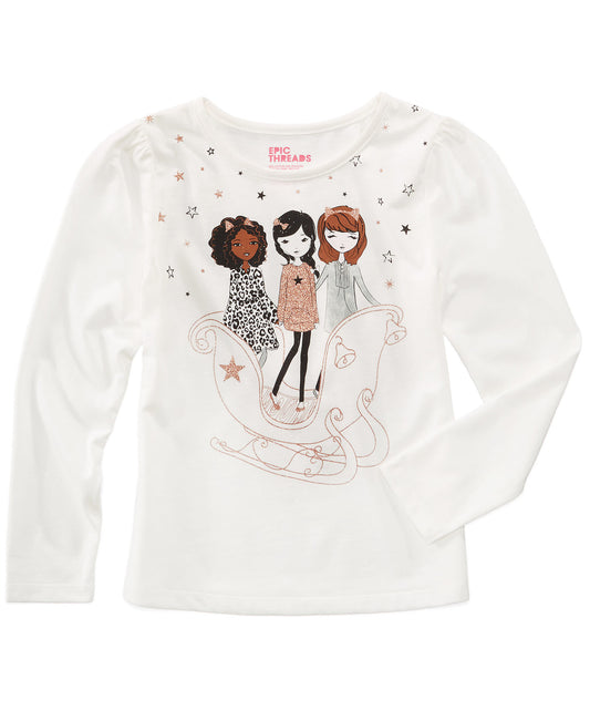 Epic Threads 'Best Friends' Baby Girls Ivory T-Shirt
